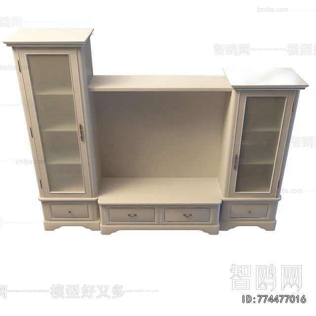 Simple European Style TV Cabinet