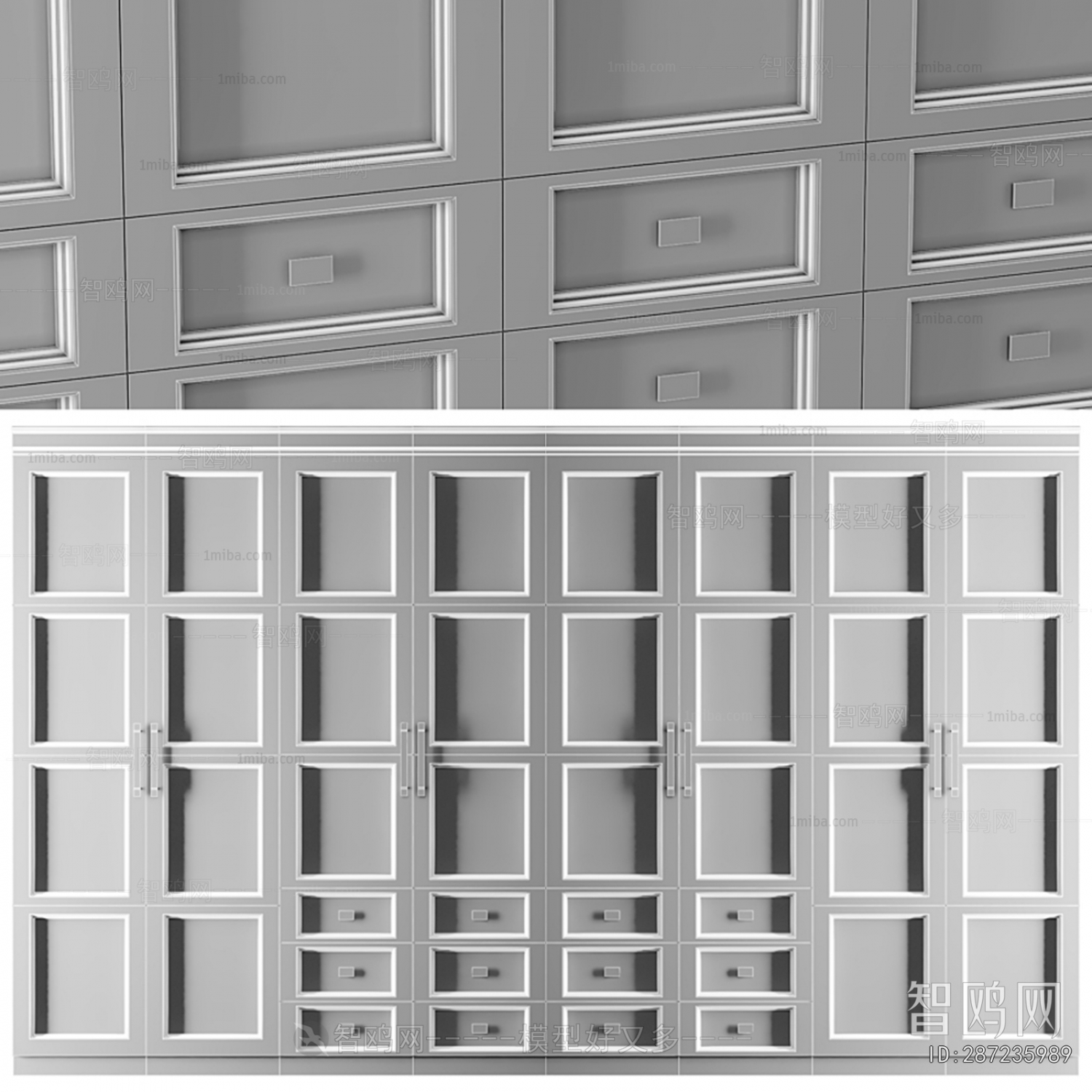 Simple European Style Door Panel