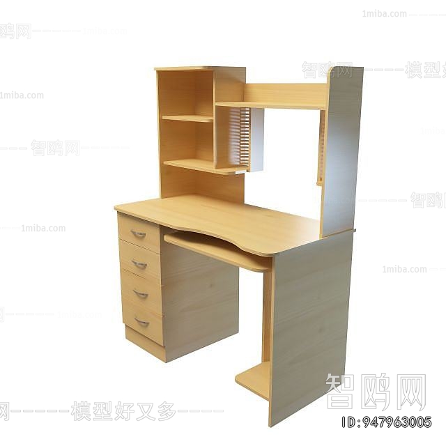Simple European Style Computer Desk And Chair
