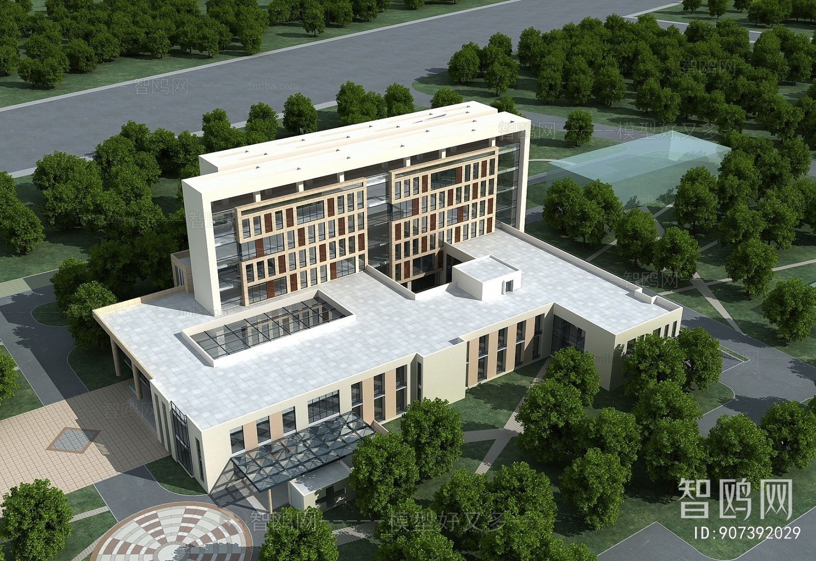 Chinese Style Public Building