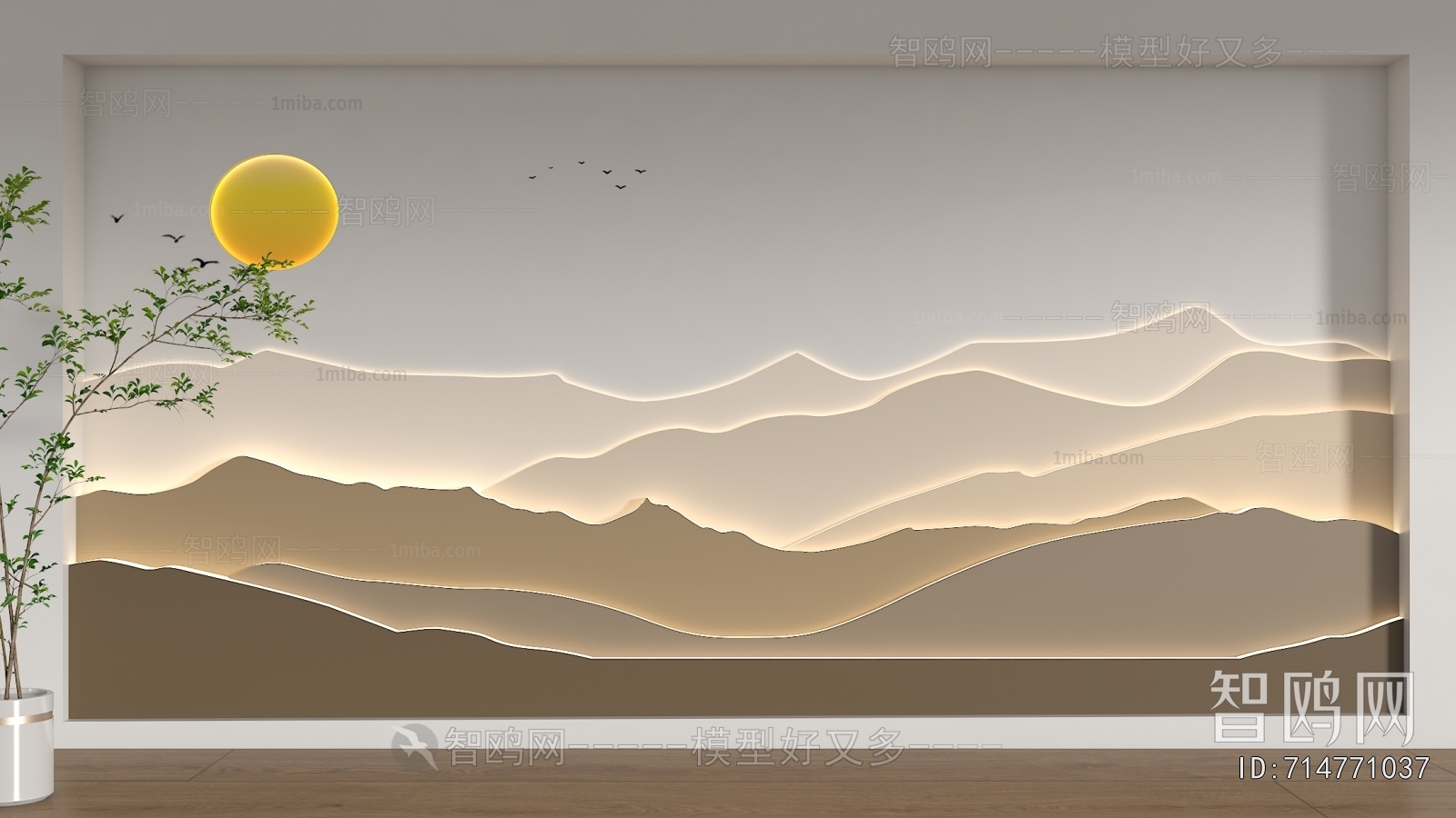 New Chinese Style TV Wall