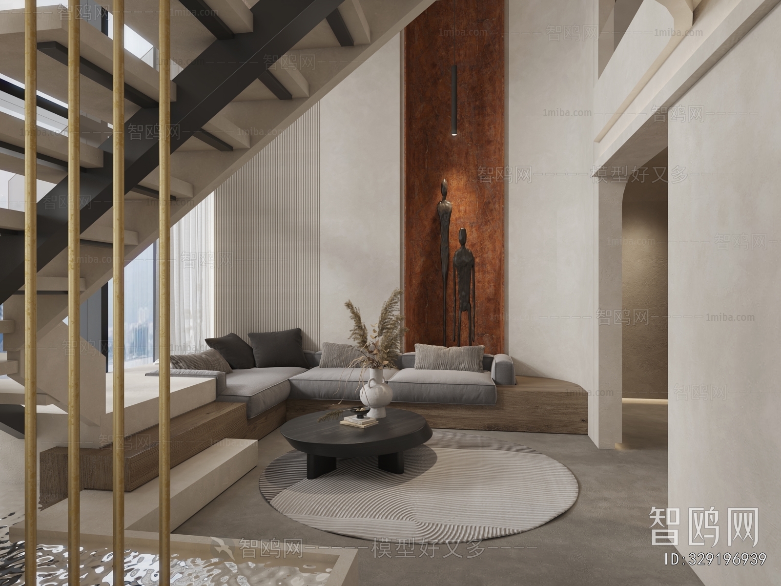 Wabi-sabi Style A Living Room