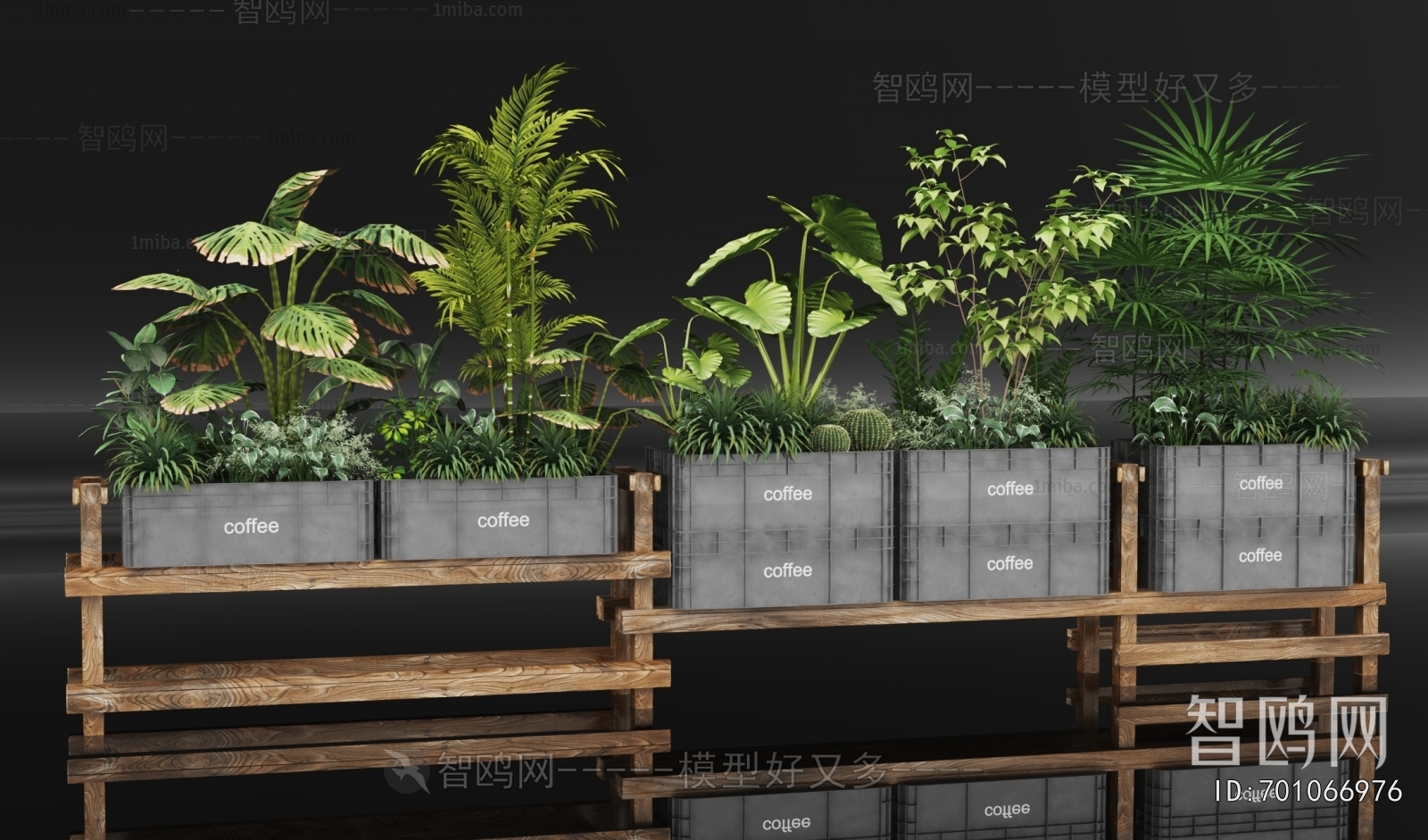 Industrial Style Flower Bed, Flower Bowl, Flower Box