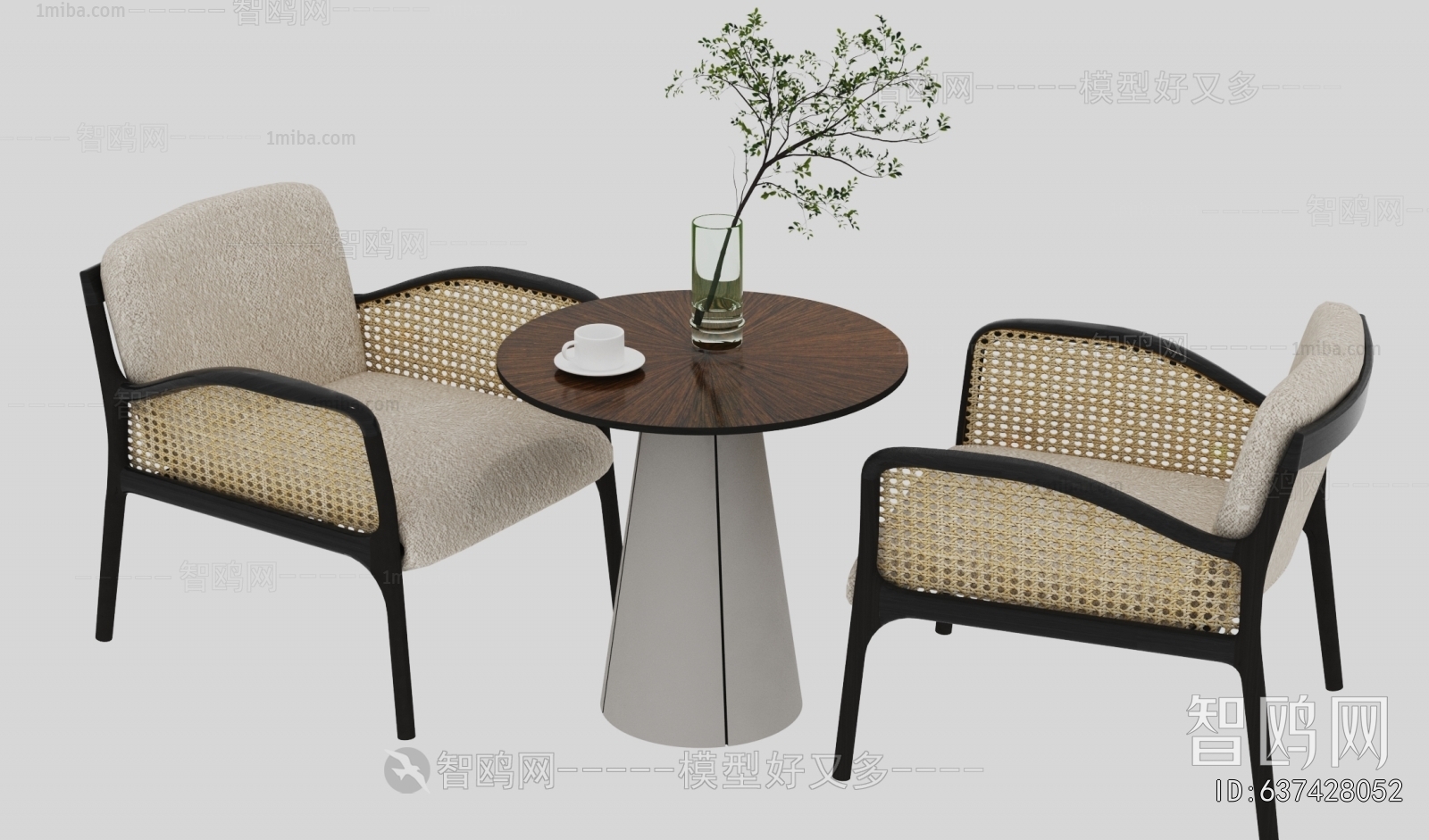 Wabi-sabi Style Leisure Table And Chair