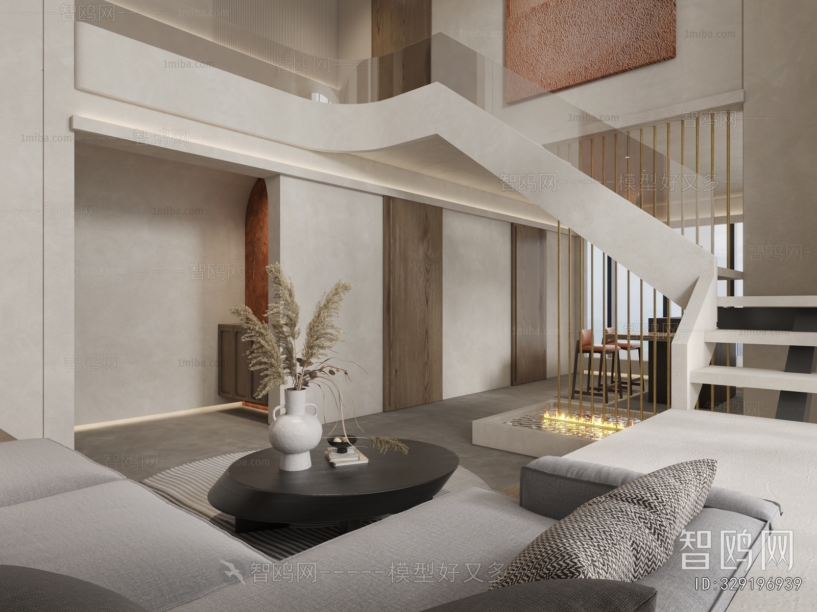 Wabi-sabi Style A Living Room