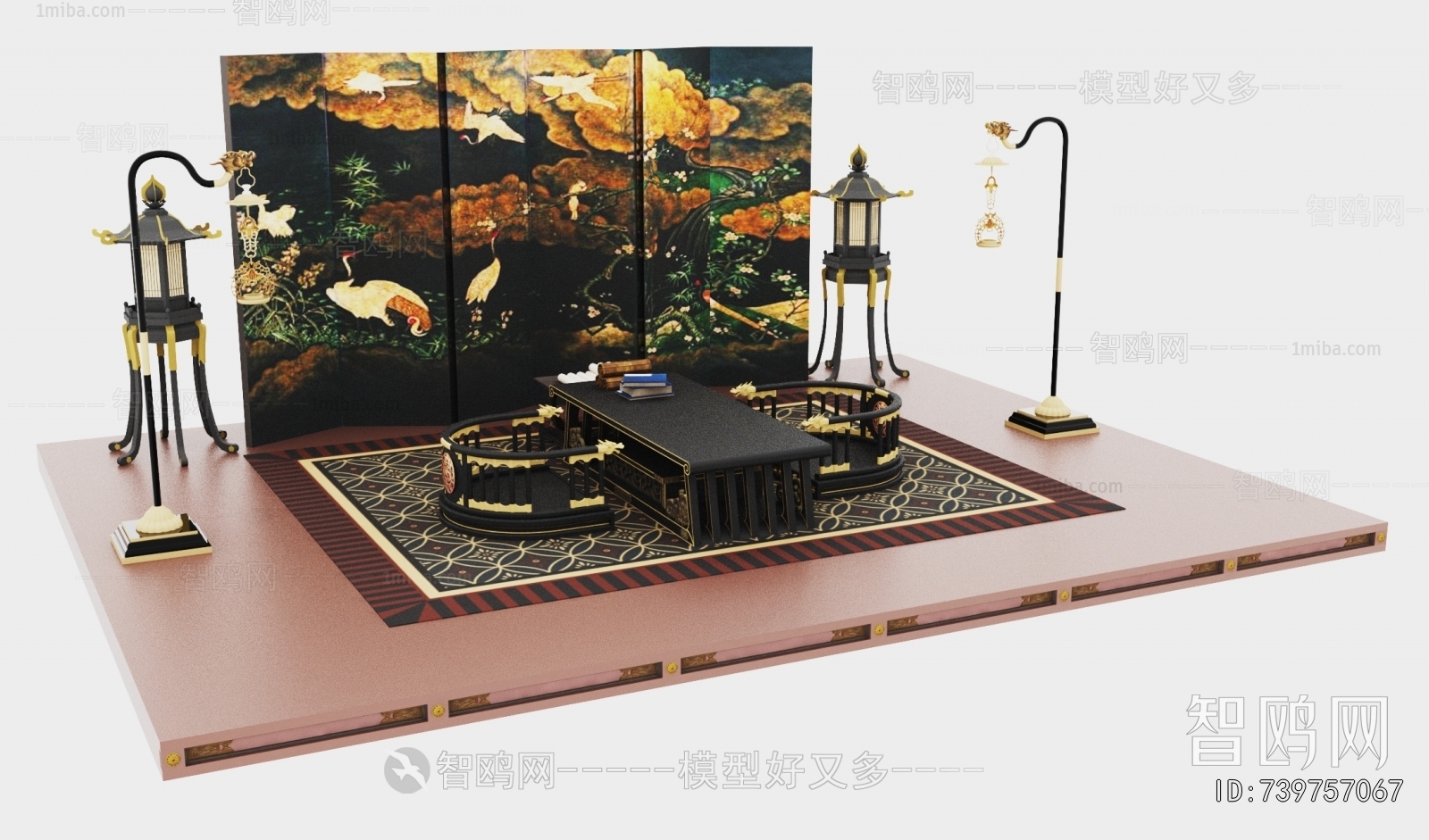 Chinese Style Leisure Table And Chair