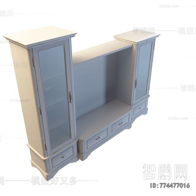 Simple European Style TV Cabinet