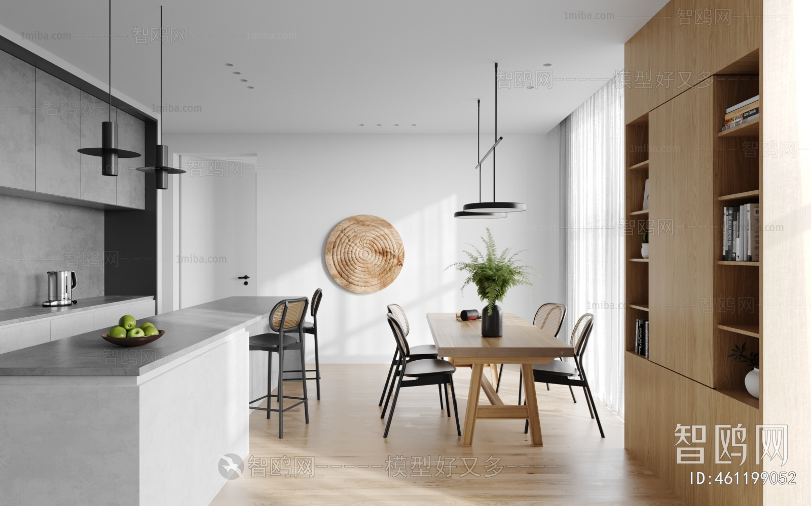 Wabi-sabi Style Dining Room