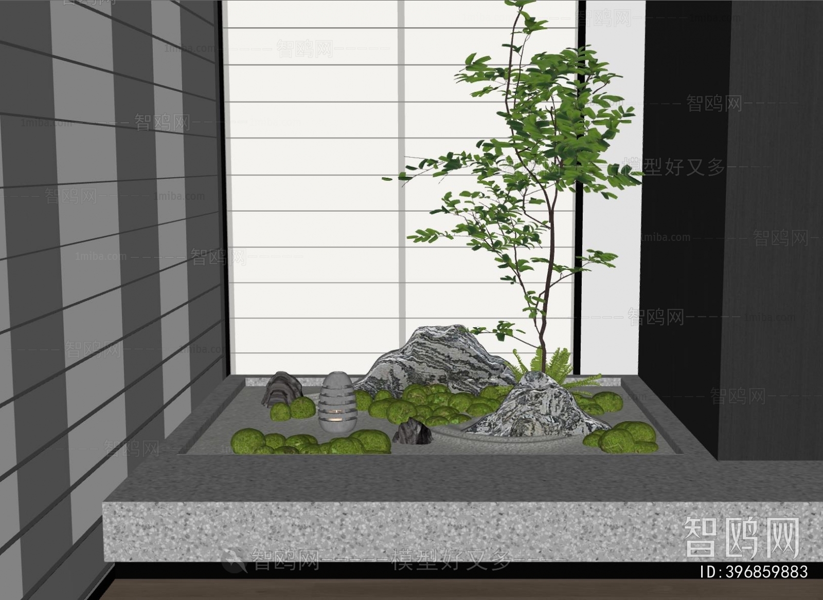 现代室内景观植物小品