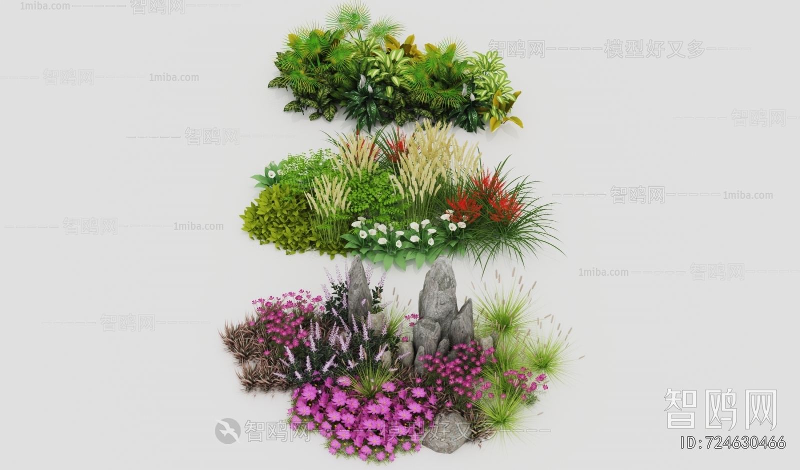 Modern Flowers And Grass