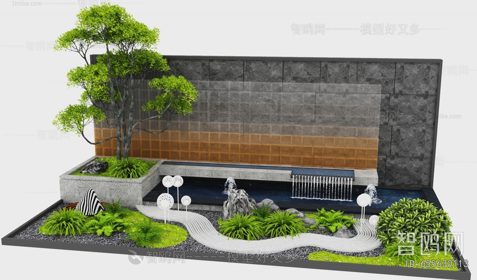 New Chinese Style Landscape Wall
