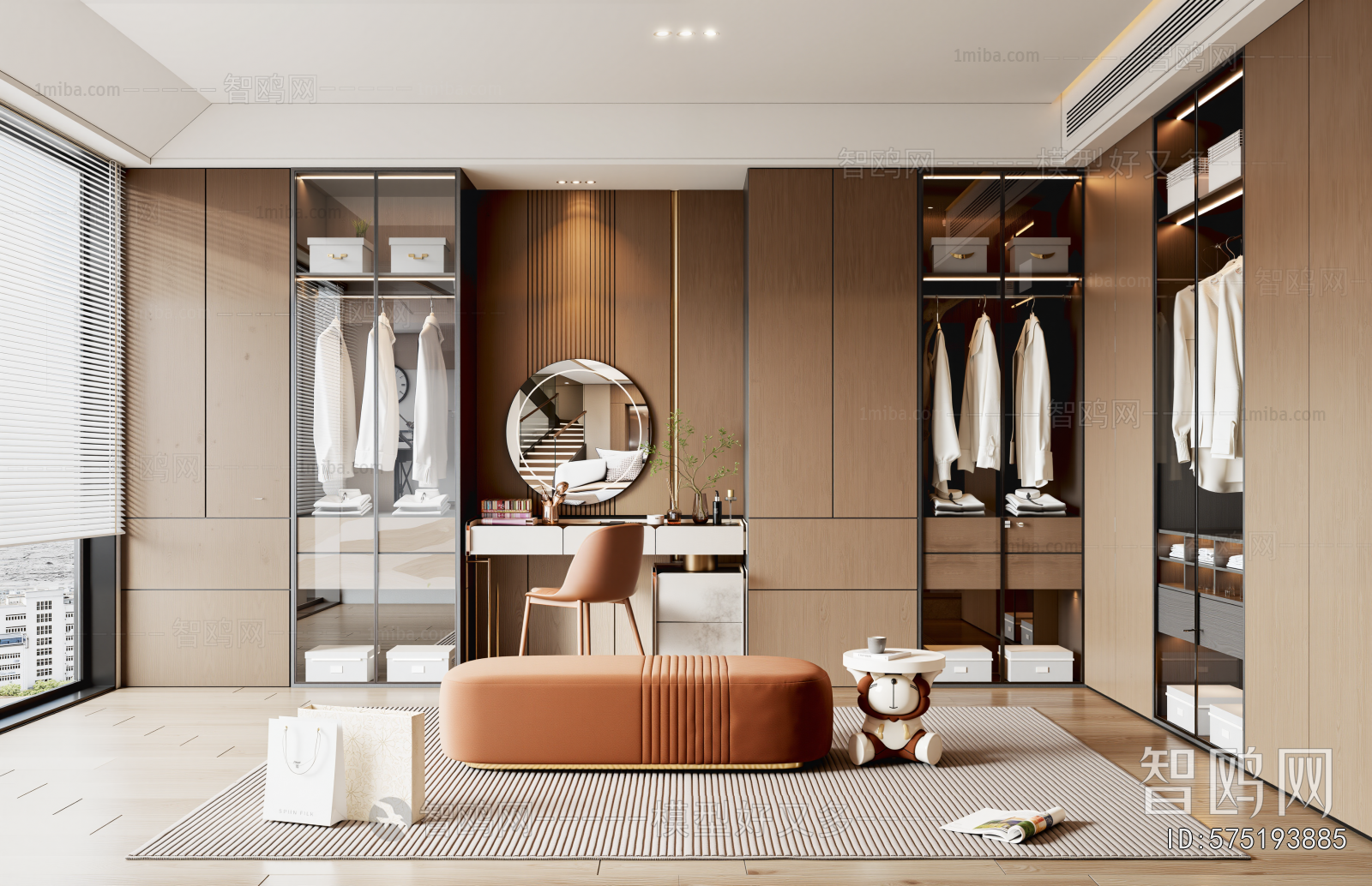 Modern Clothes Storage Area