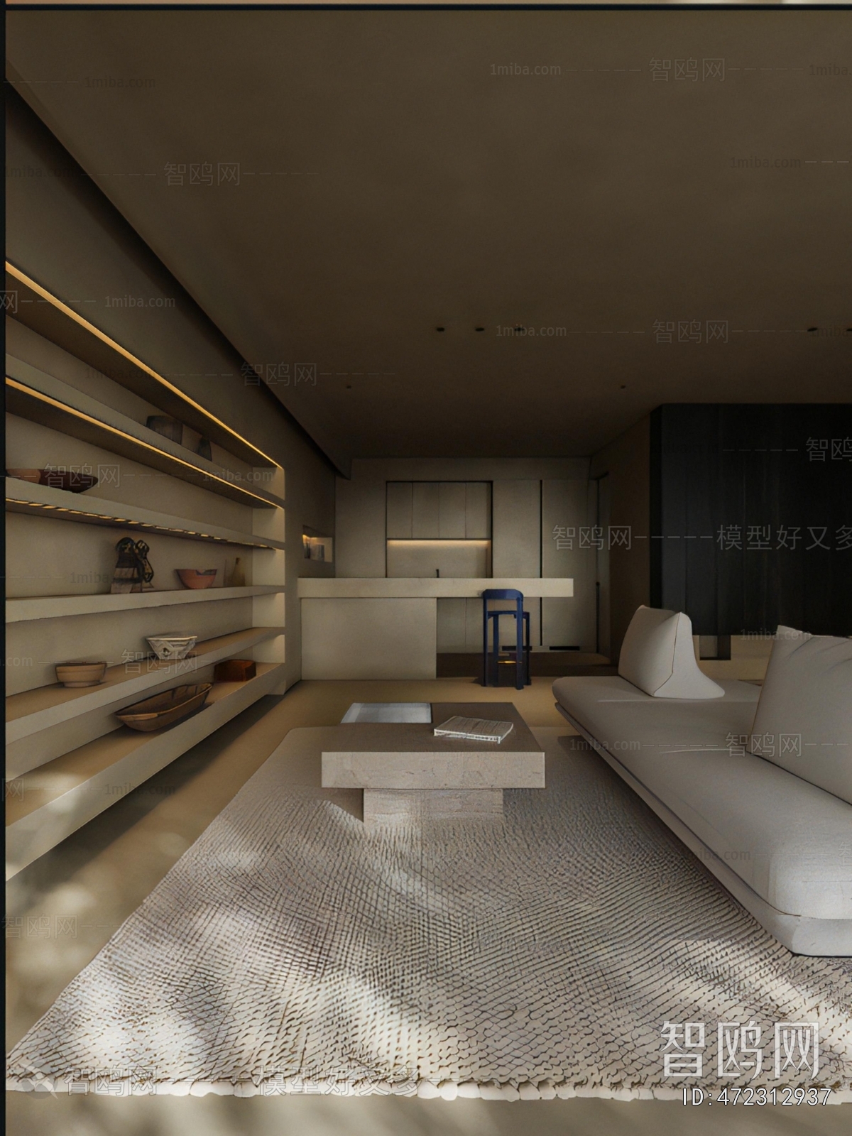 Wabi-sabi Style A Living Room