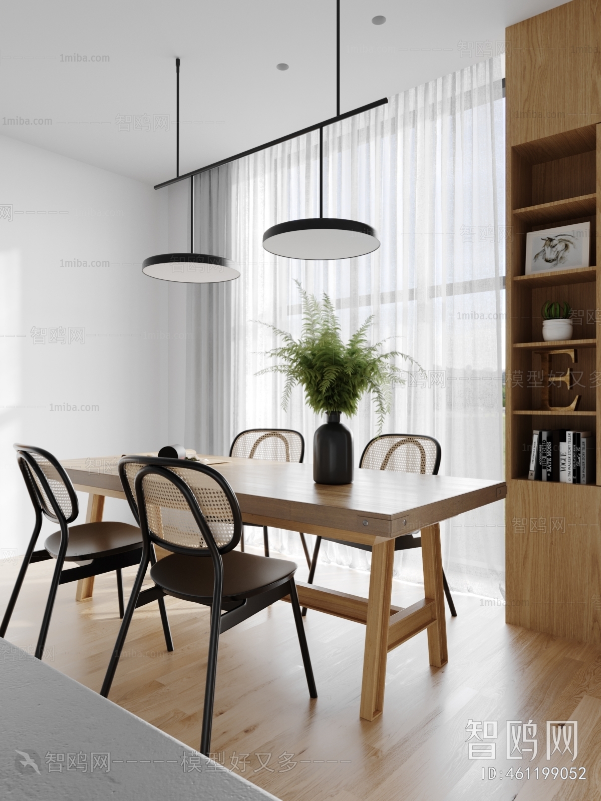 Wabi-sabi Style Dining Room