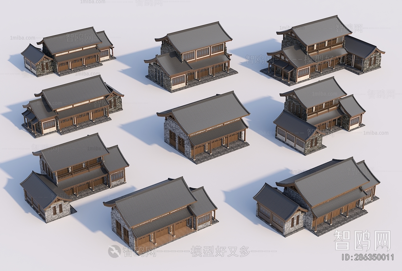 New Chinese Style Appearance Of Commercial Building