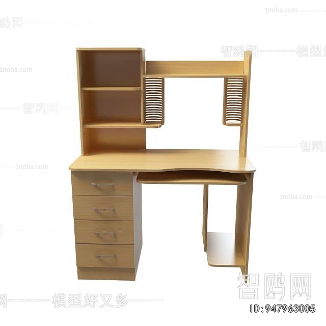 Simple European Style Computer Desk And Chair