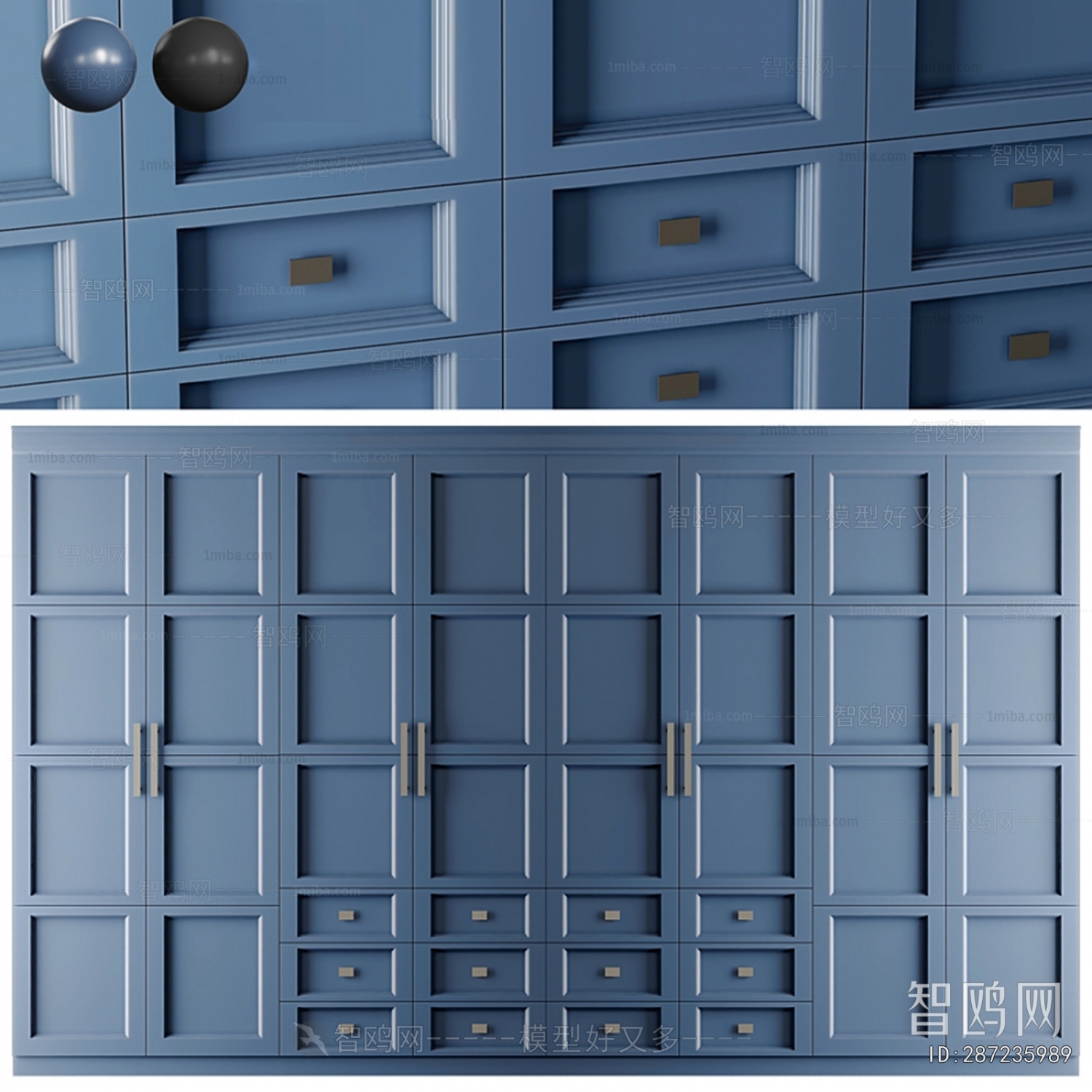 Simple European Style Door Panel