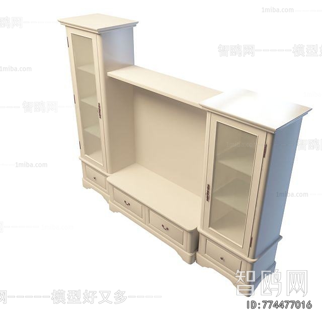 Simple European Style TV Cabinet