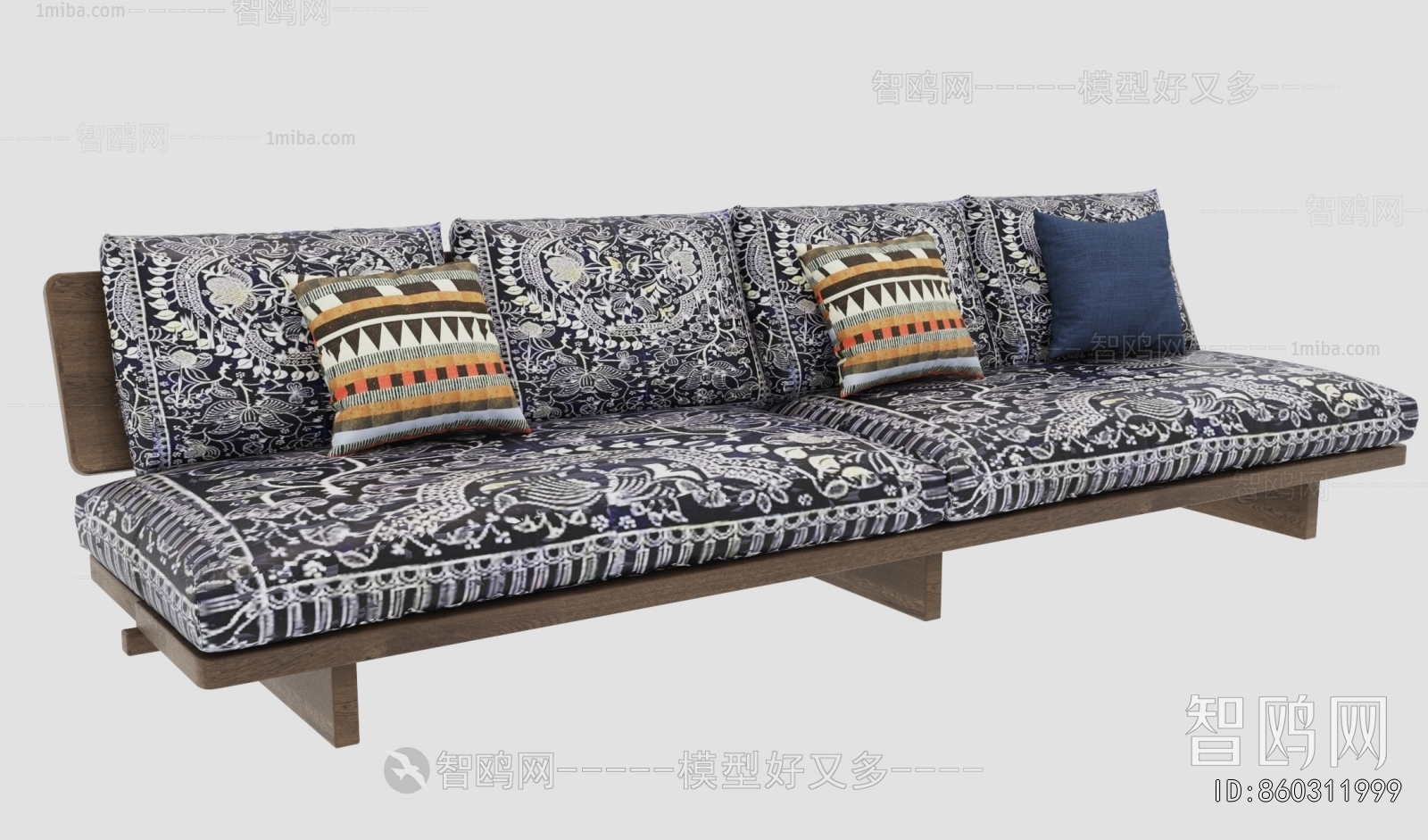 Wabi-sabi Style Multi Person Sofa