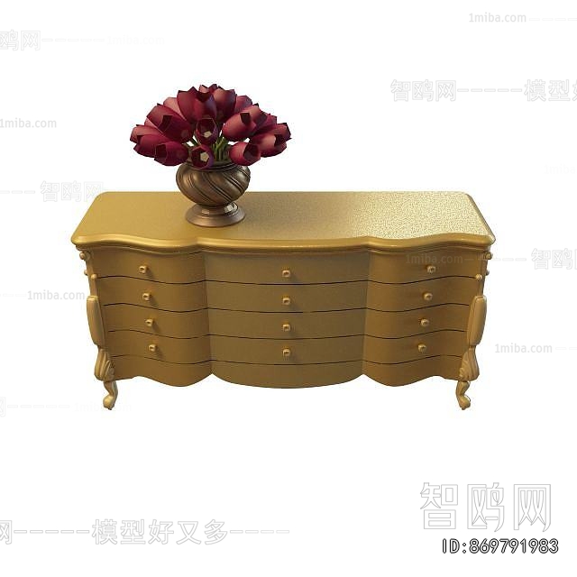 European Style Side Cabinet