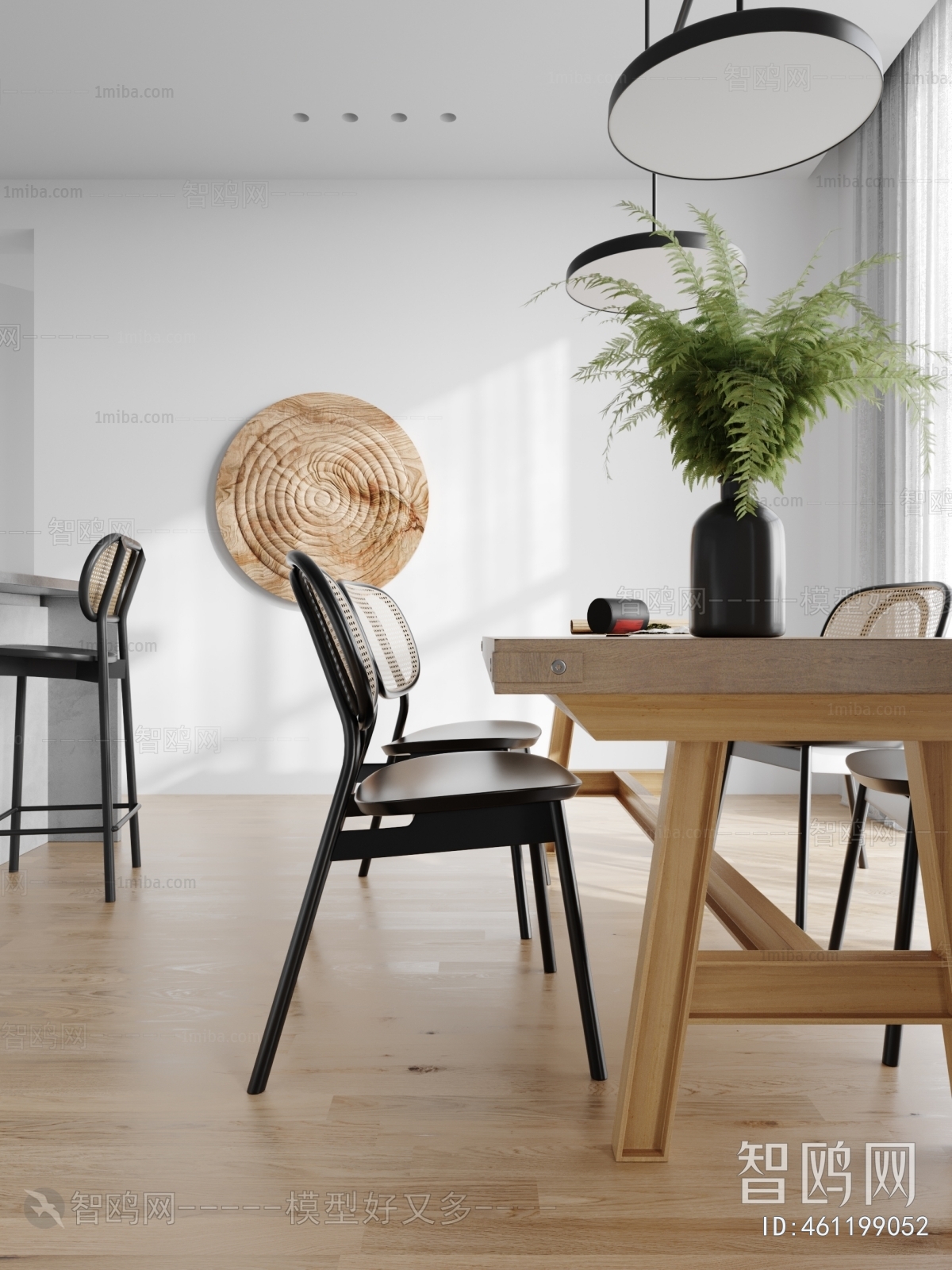 Wabi-sabi Style Dining Room