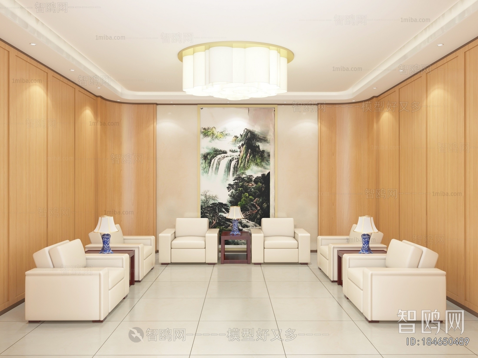 Modern New Chinese Style Meeting Room