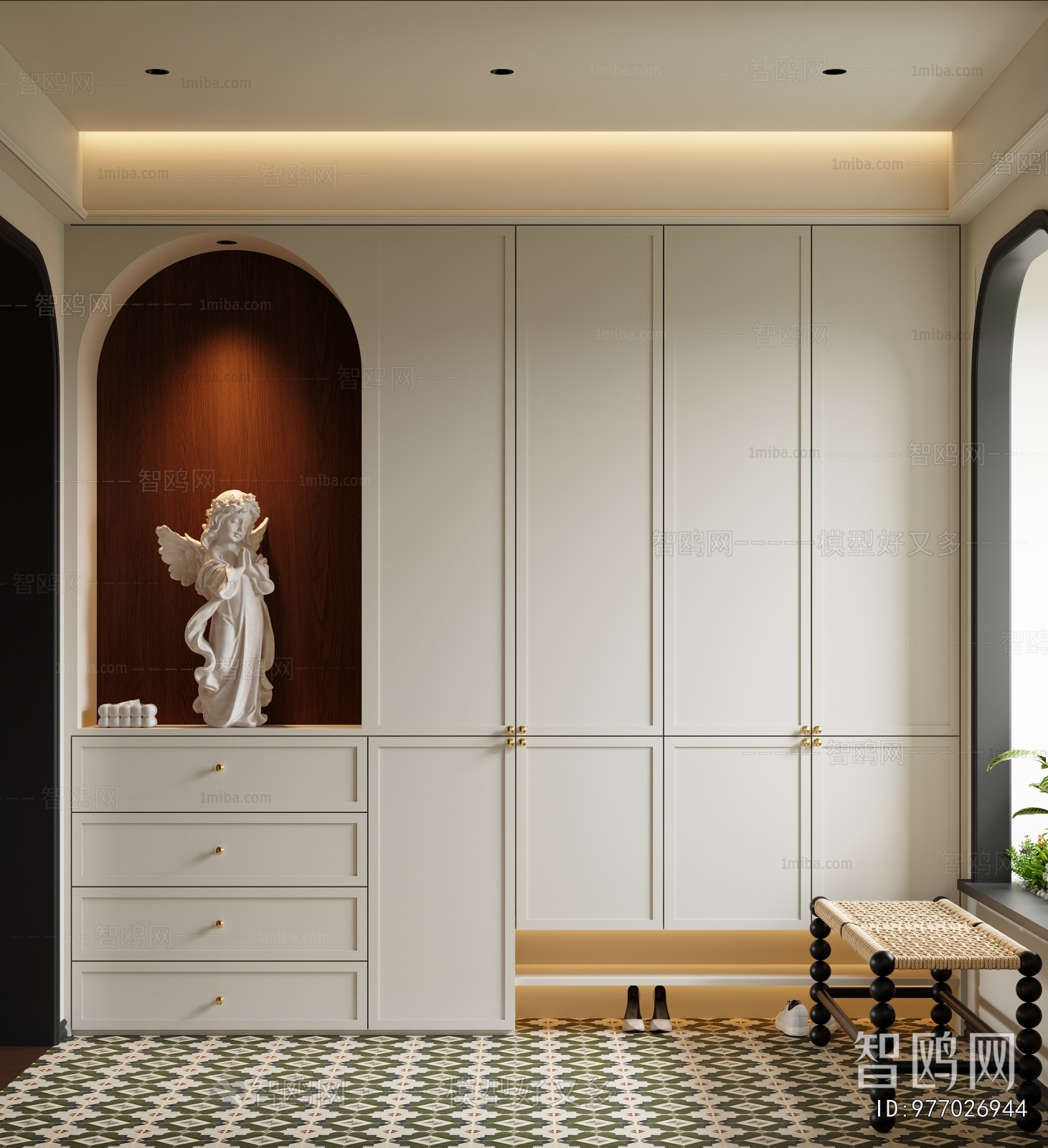 Modern Clothes Storage Area