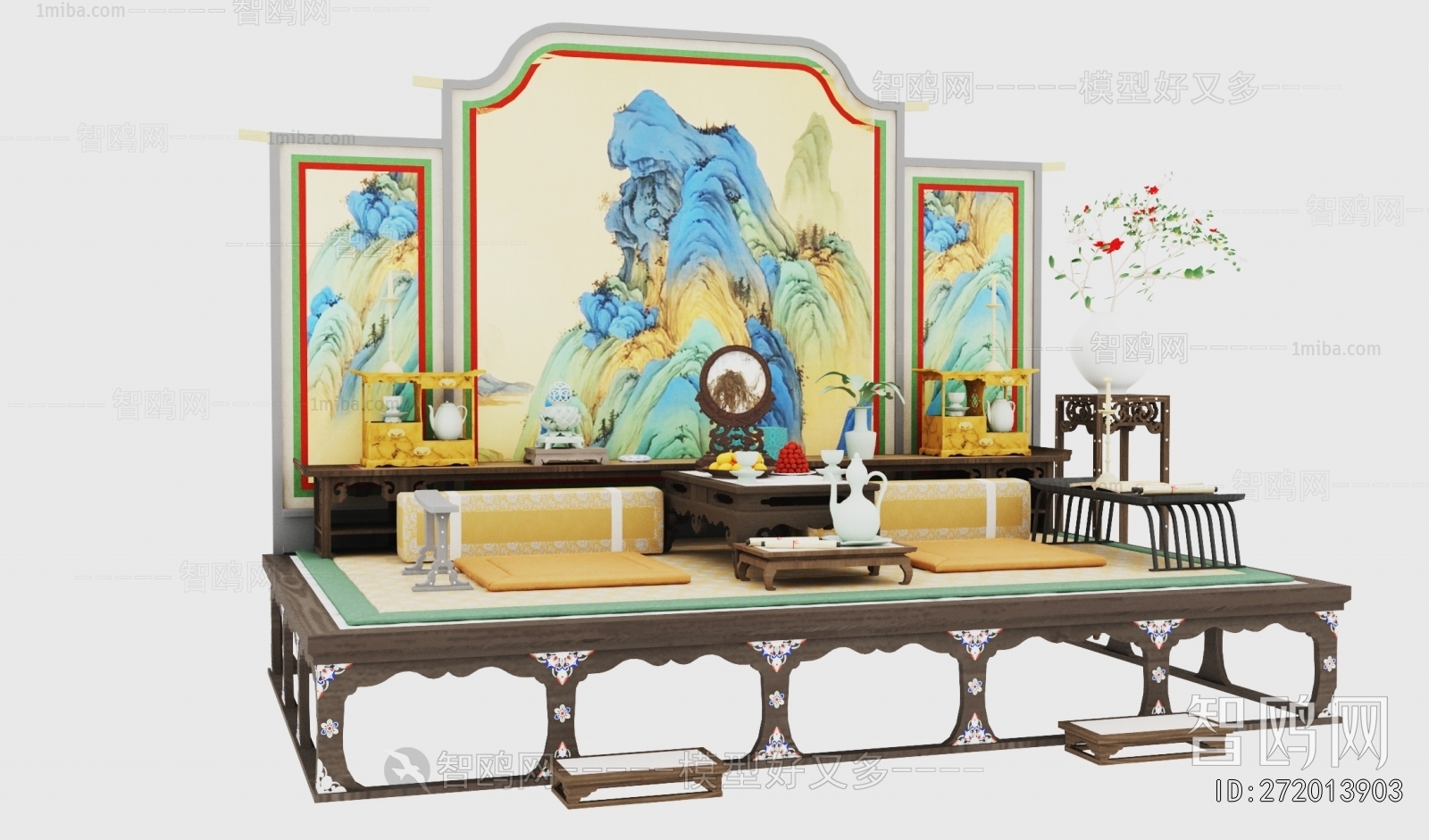 Chinese Style Arhat Bed