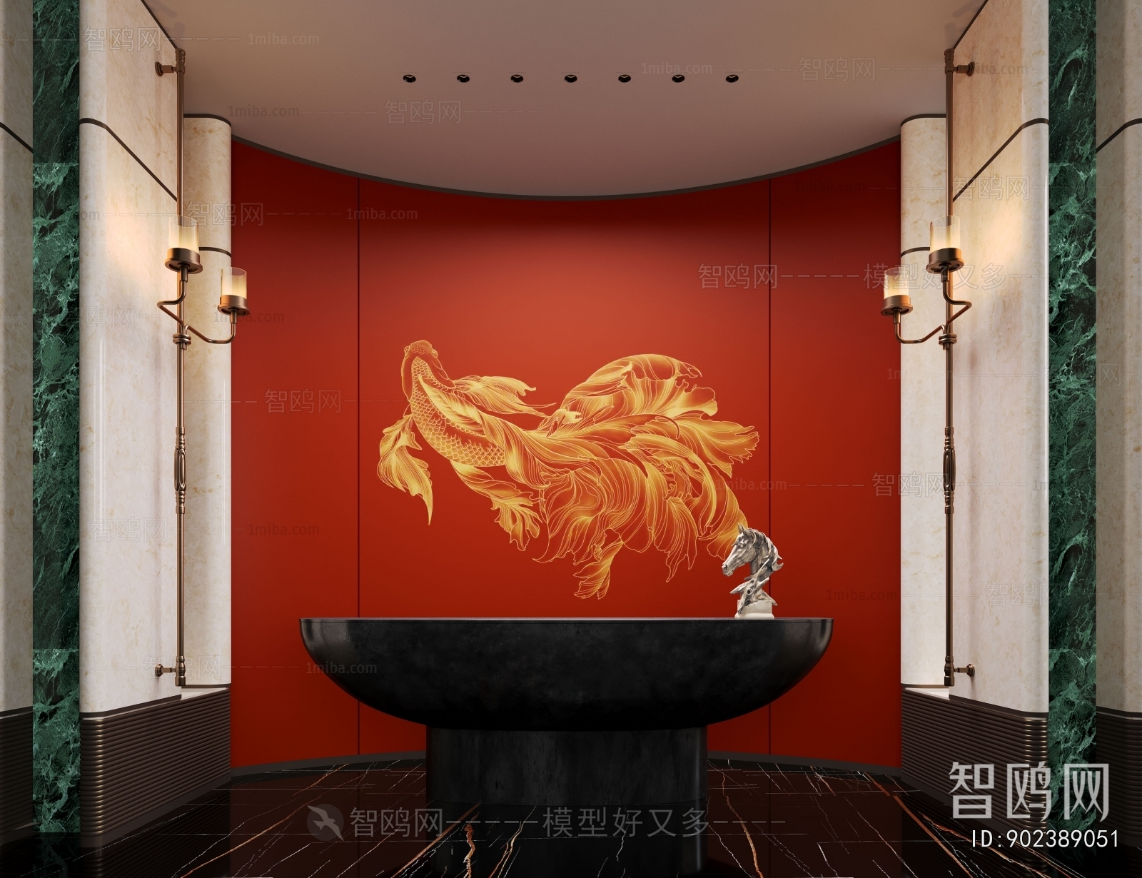 New Chinese Style Lobby Hall