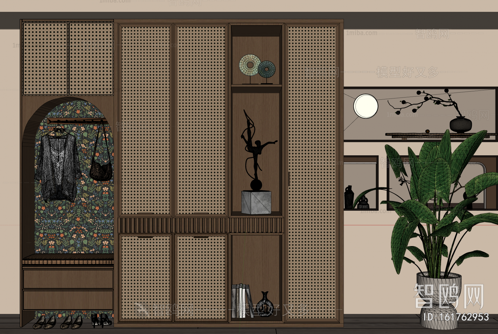 French Style Shoe Cabinet