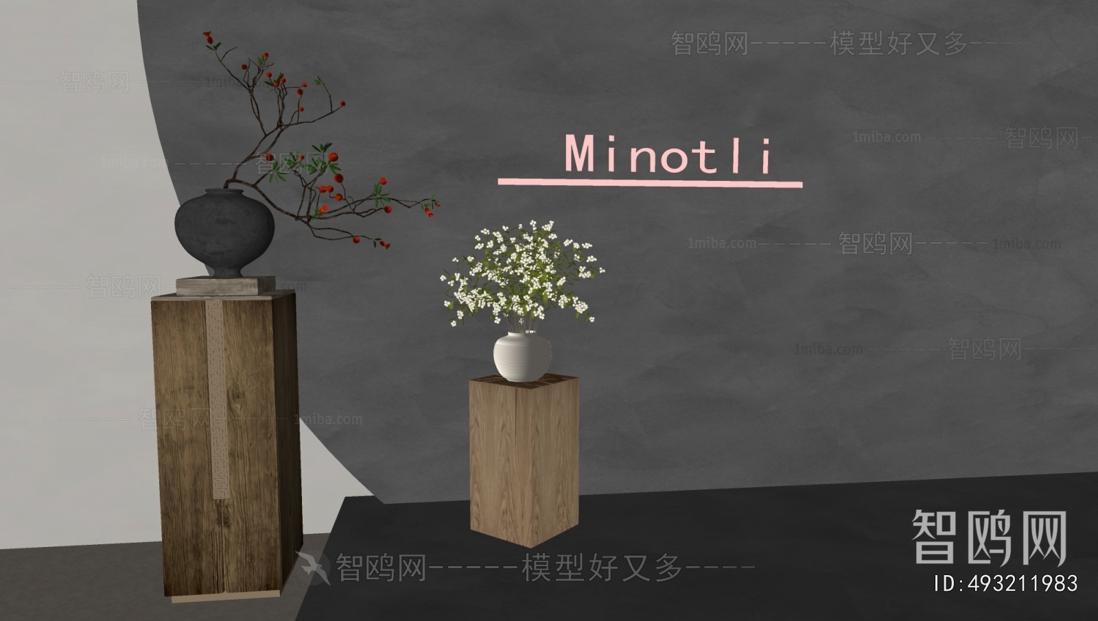 New Chinese Style Flower Arrangement