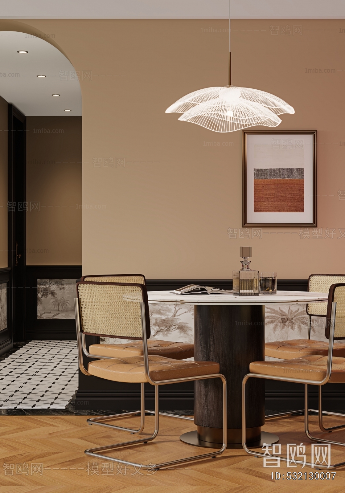 New Chinese Style A Living Room