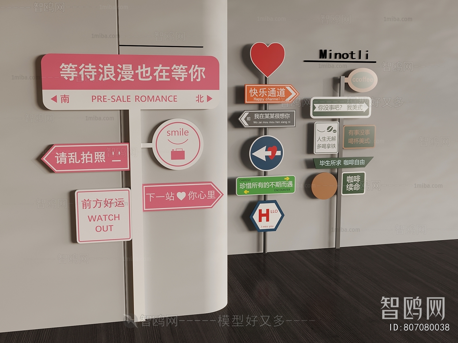 Modern Guide Board/bulletin Board