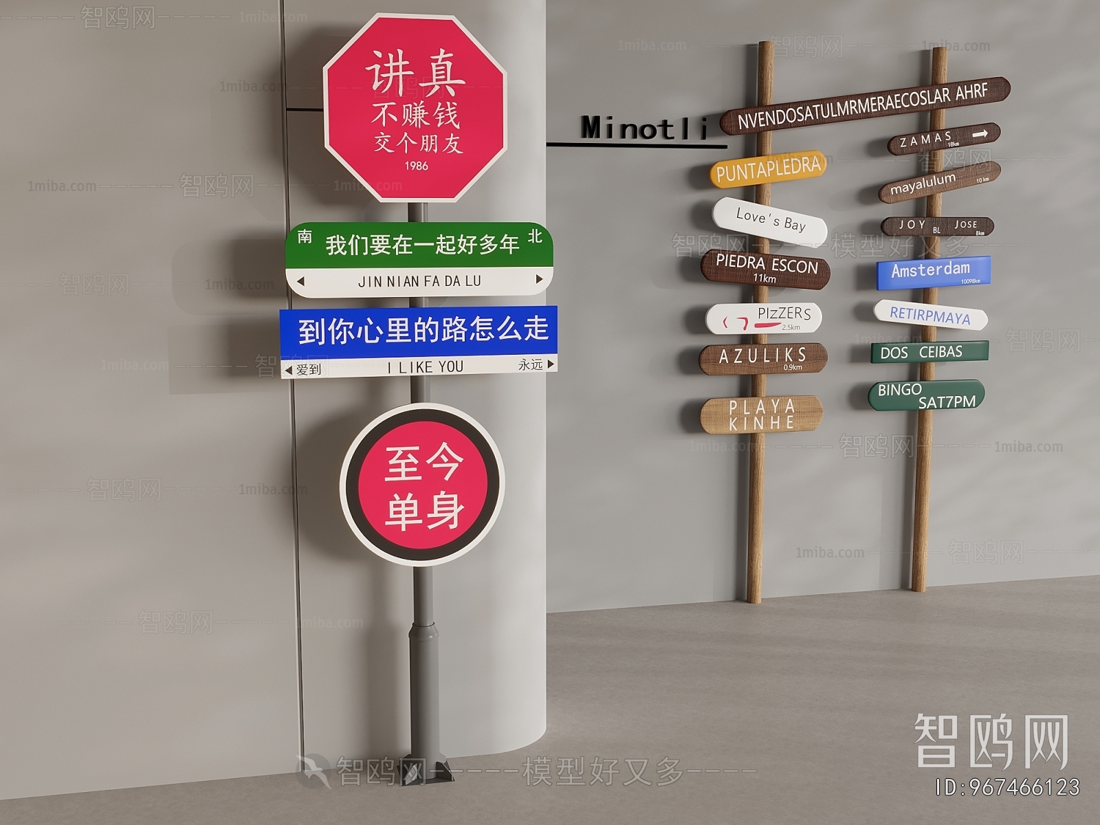 Modern Guide Board/bulletin Board