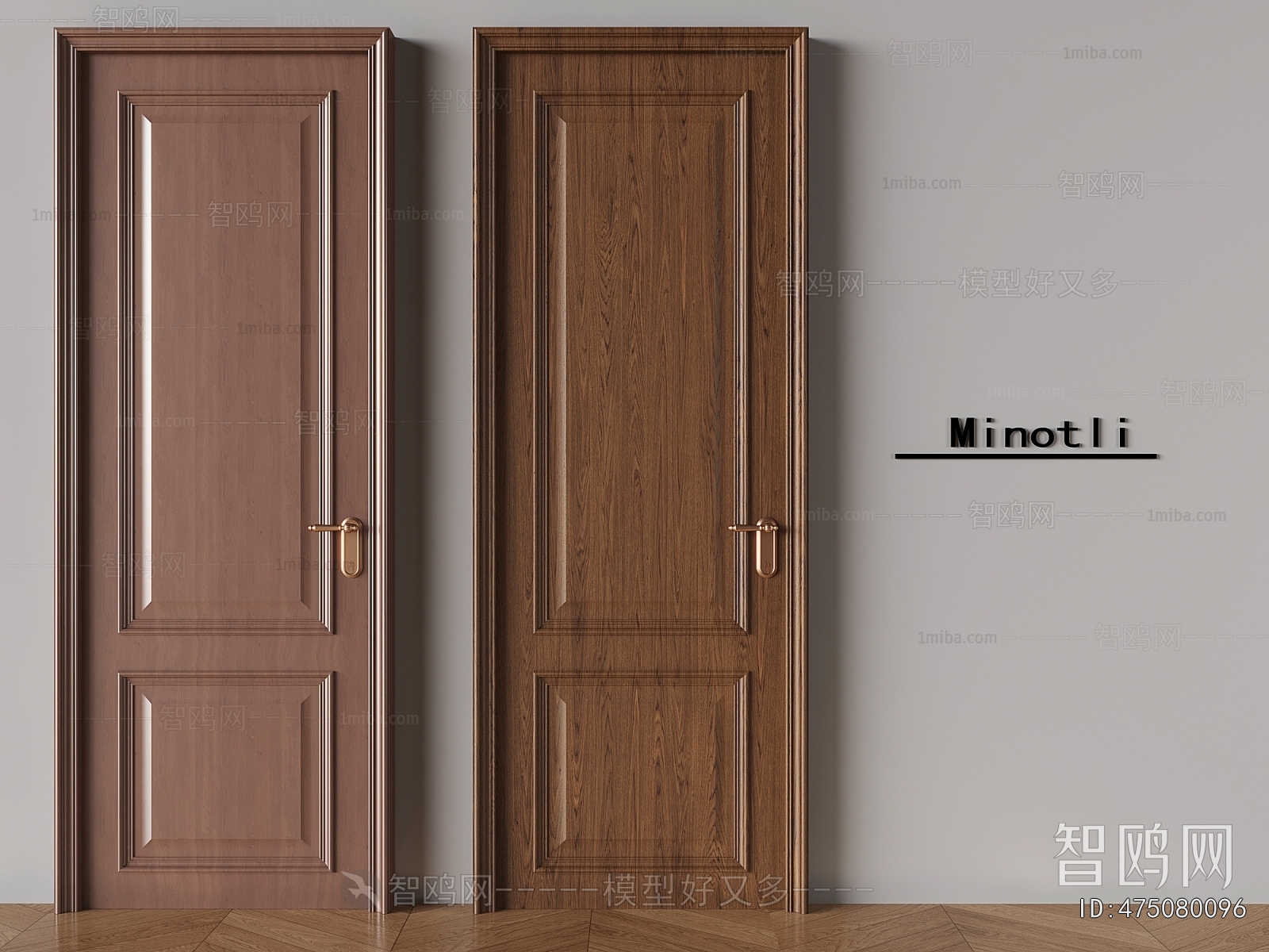 Simple European Style Single Door