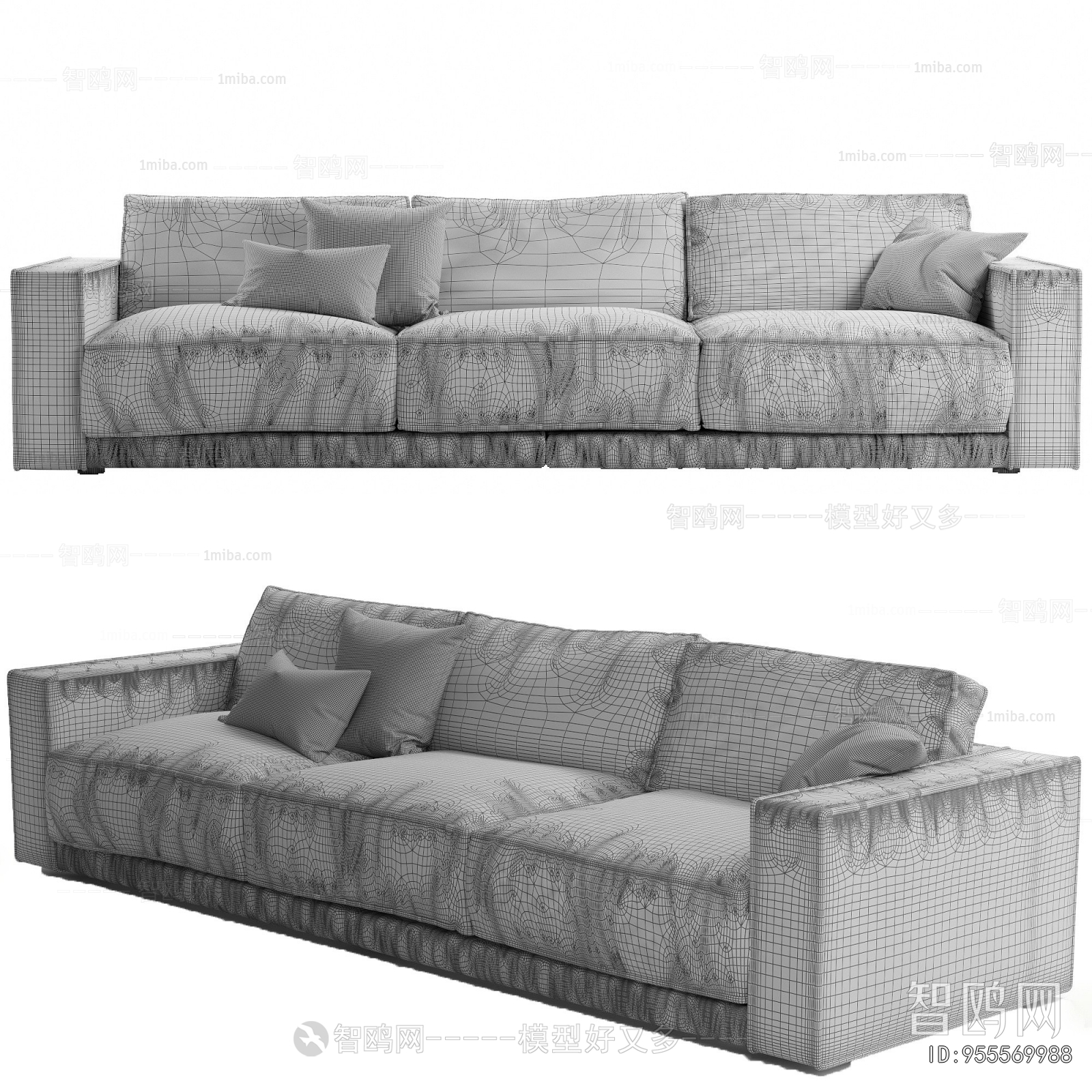 Modern Three-seat Sofa