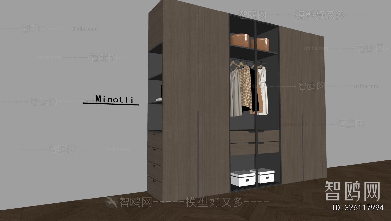 现代意式衣柜