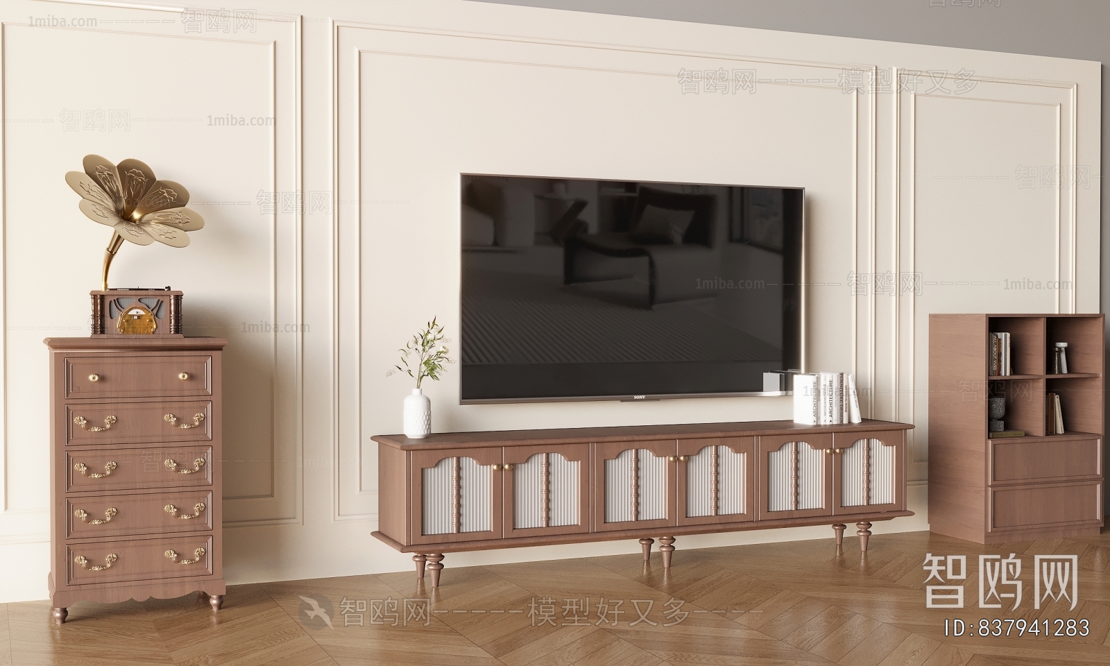 American Style TV Wall