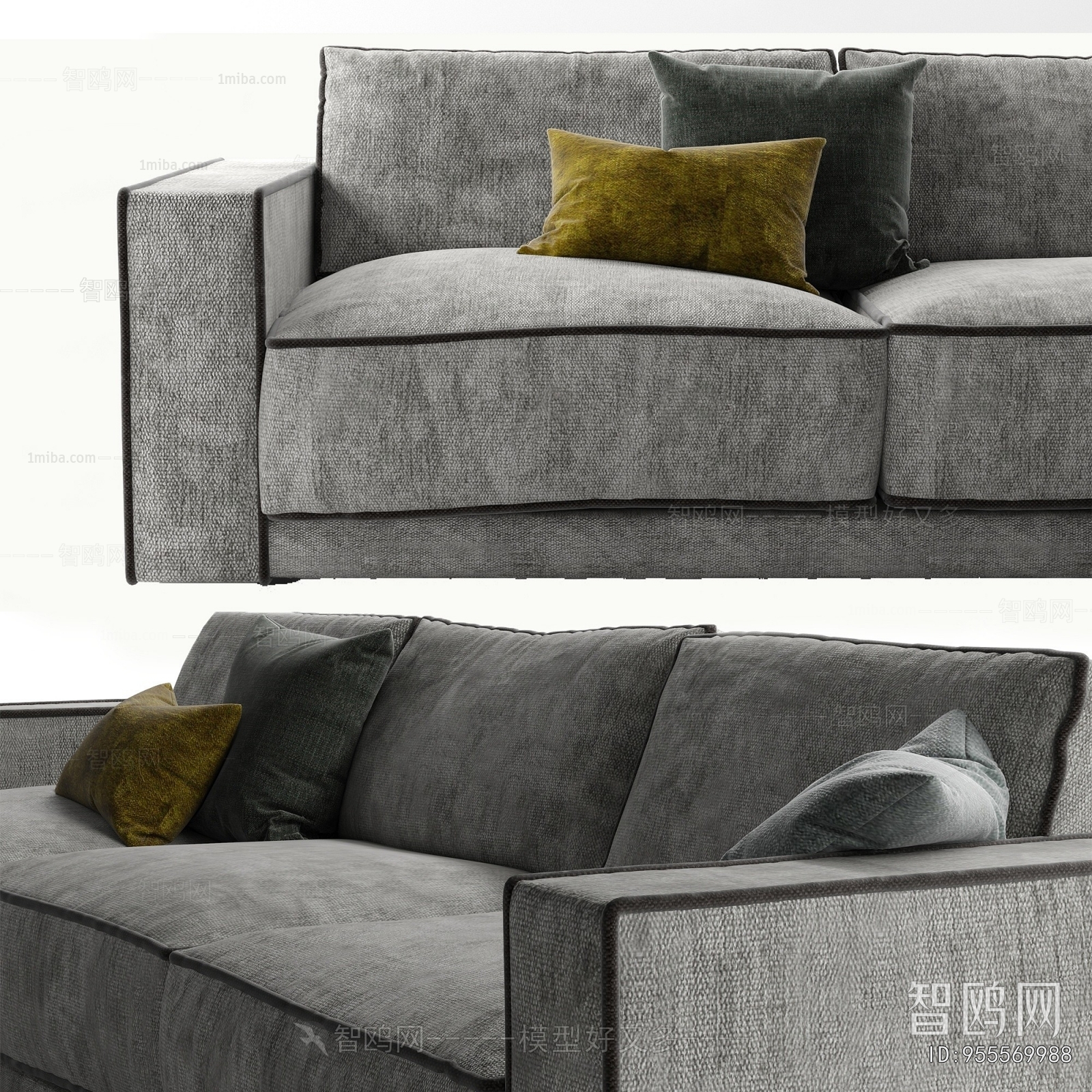 Modern Three-seat Sofa