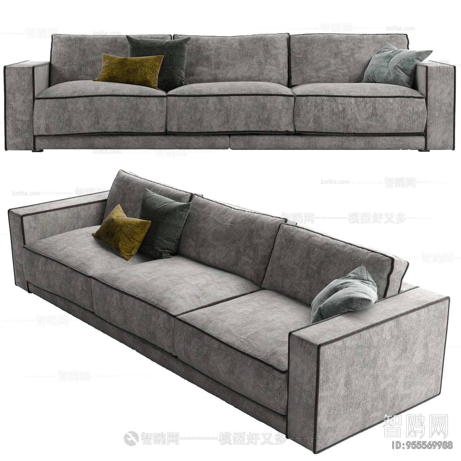 Modern Three-seat Sofa