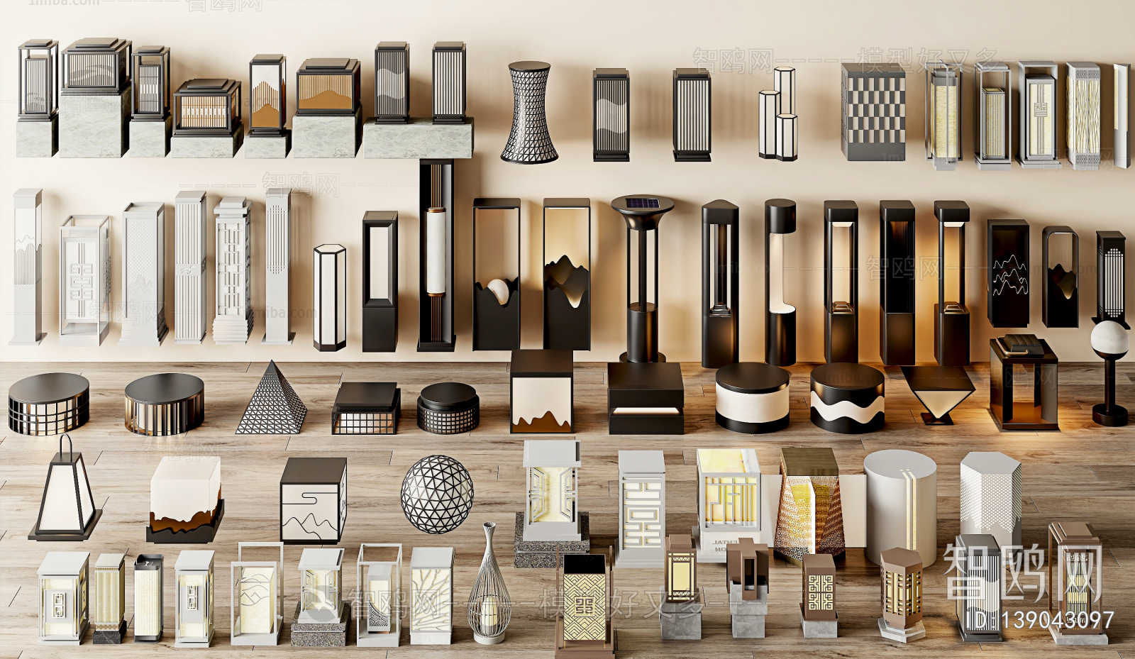 New Chinese Style Outdoor Light