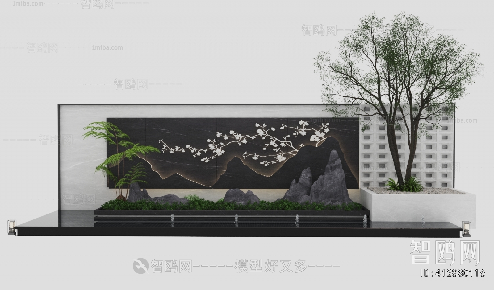 New Chinese Style Landscape Wall