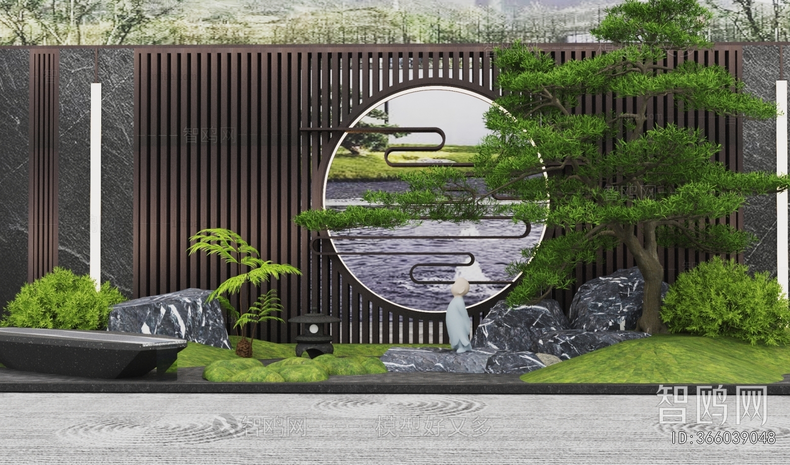 New Chinese Style Landscape Wall