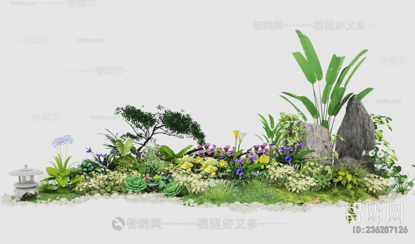 Modern Flowers And Grass