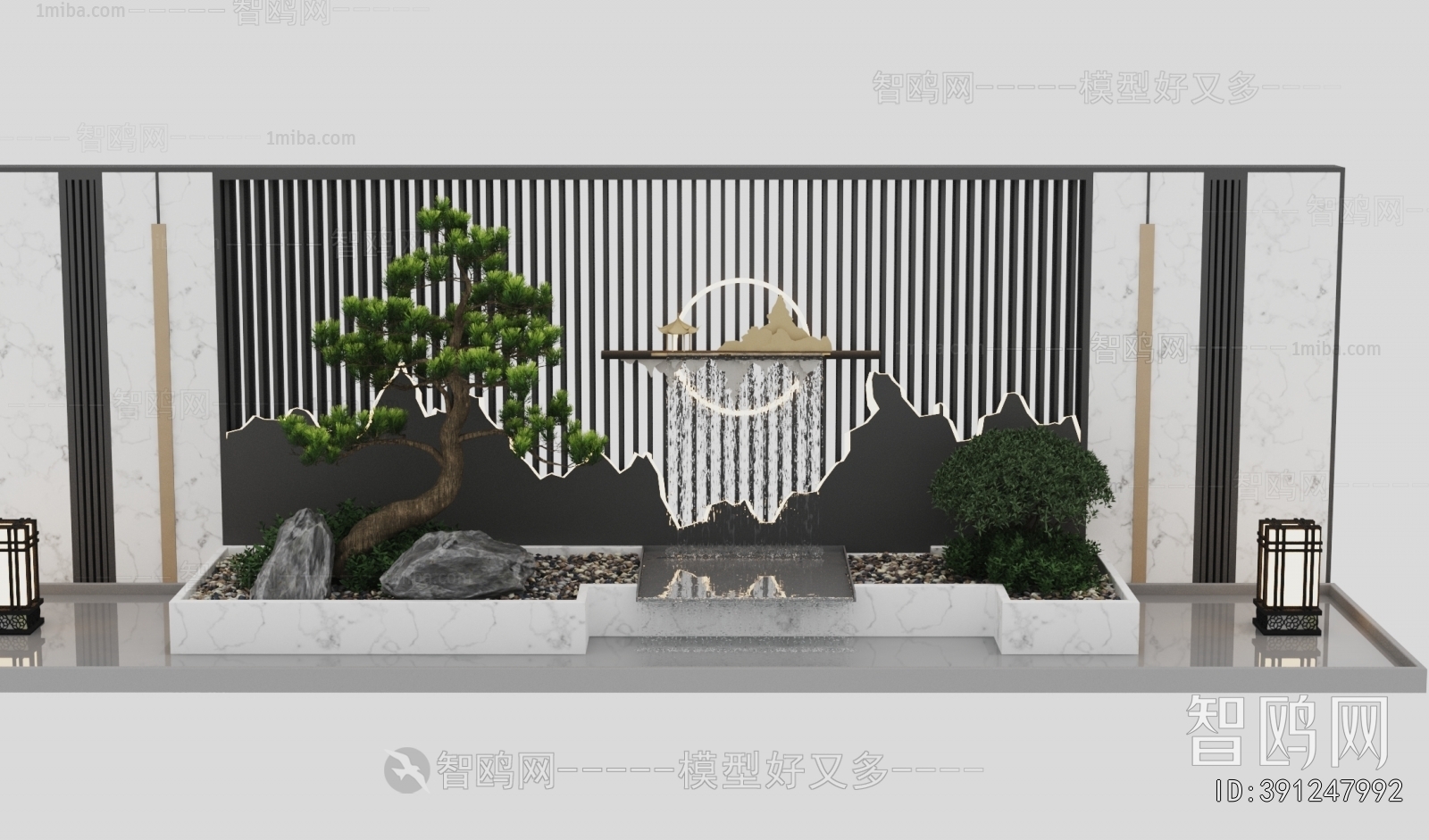 New Chinese Style Landscape Wall