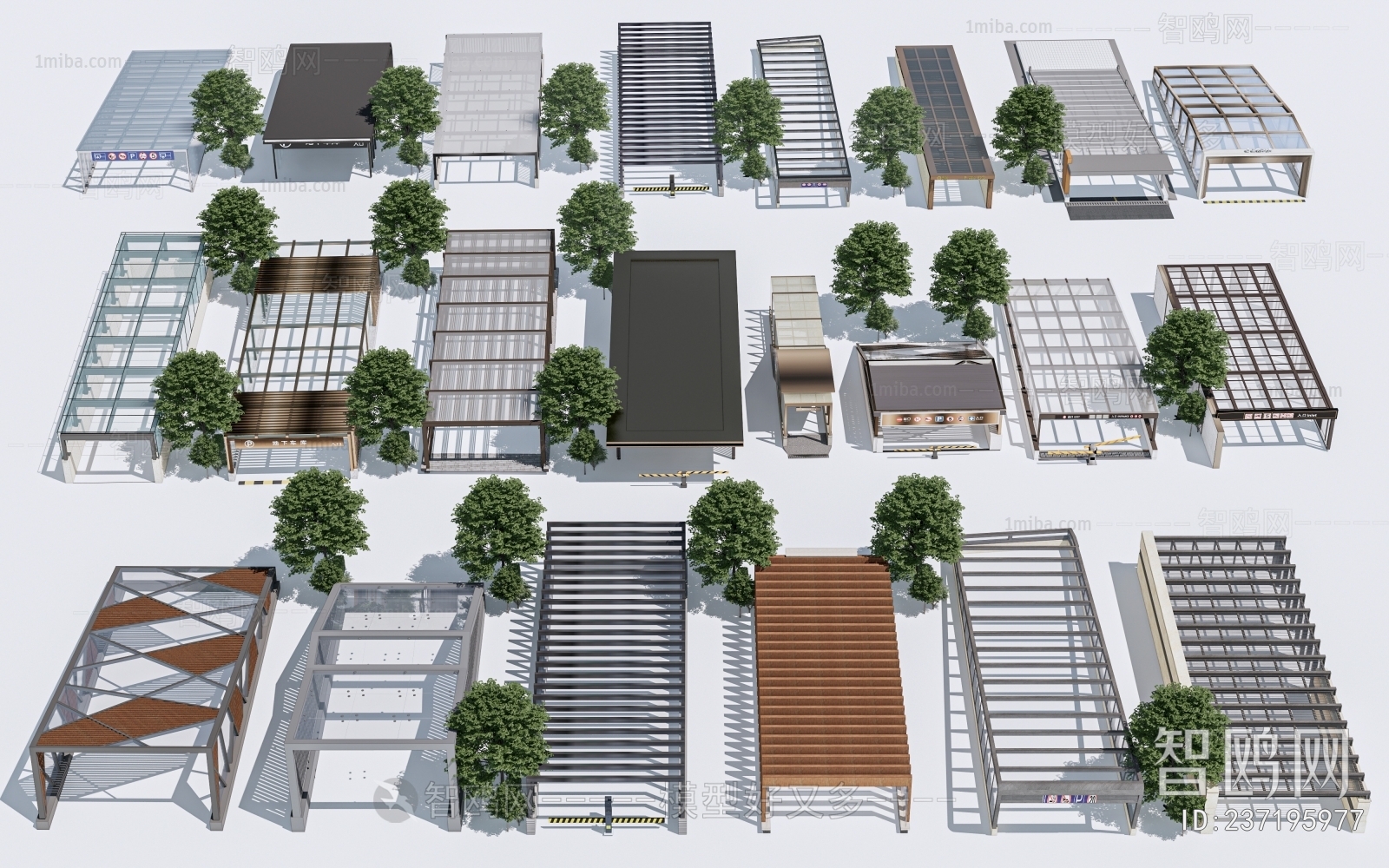 Modern Underground Parking Lot
