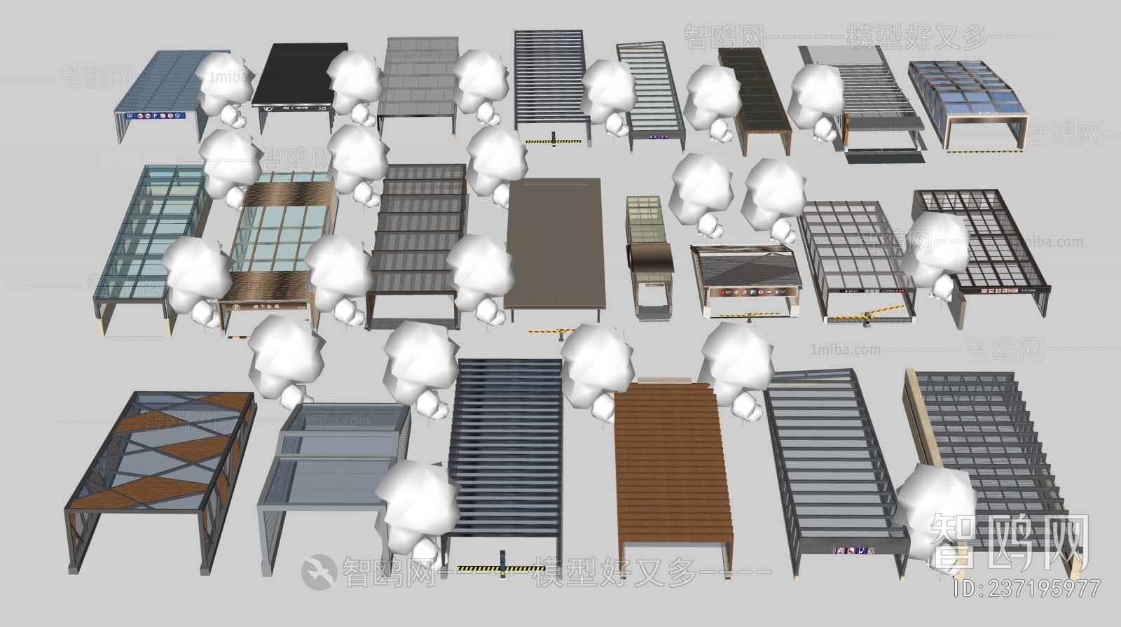 Modern Underground Parking Lot