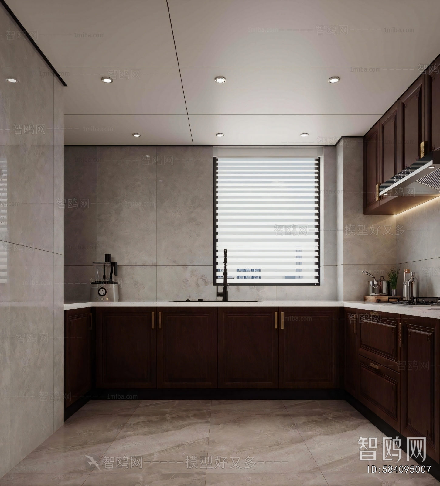 New Chinese Style A Living Room