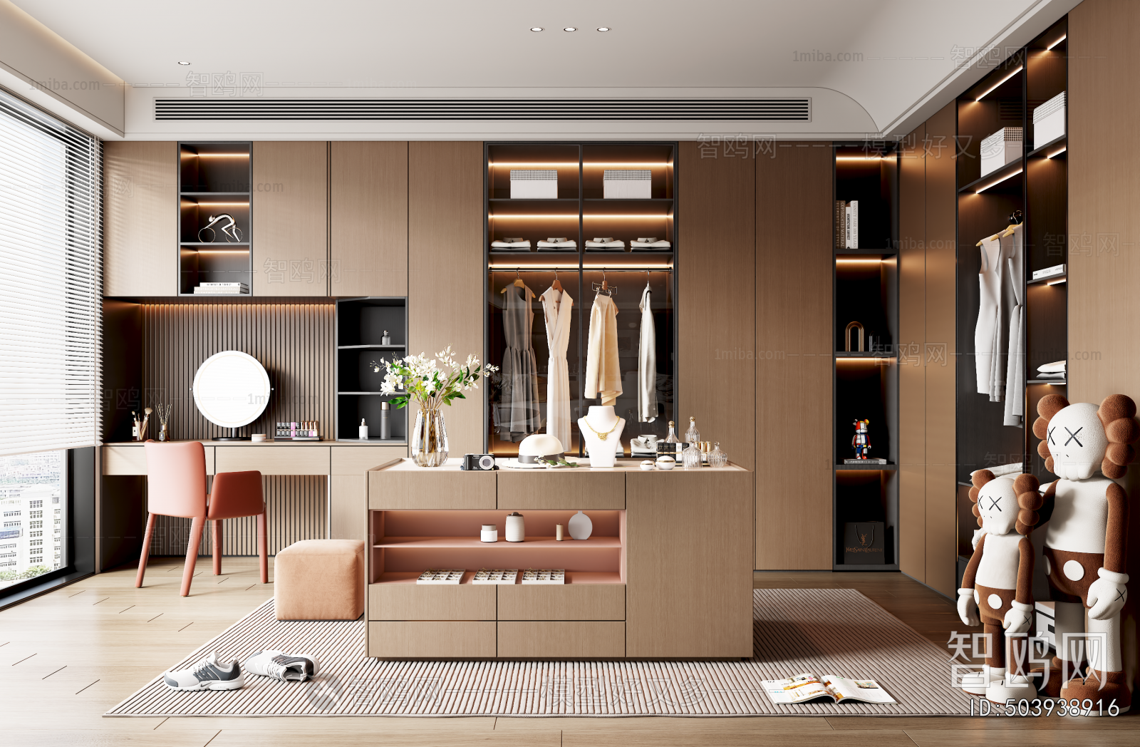 Modern Clothes Storage Area