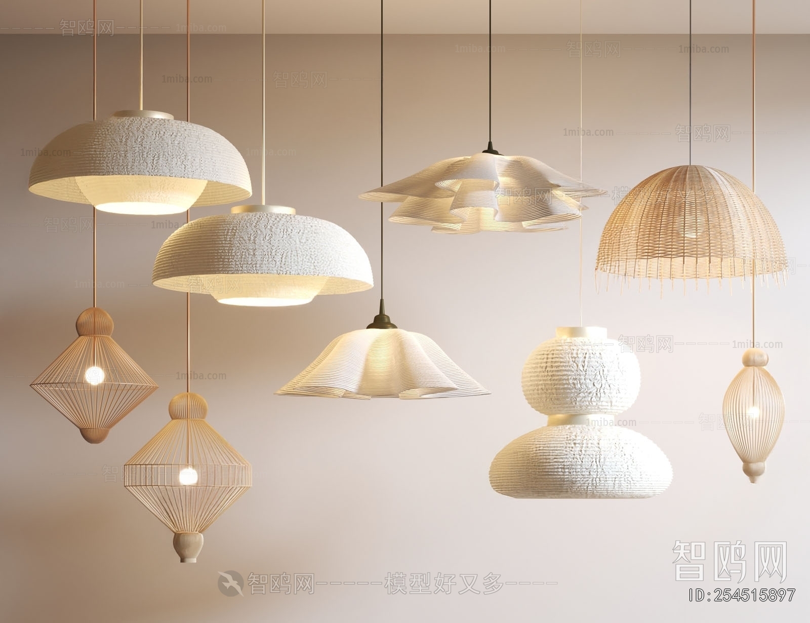 现代小吊灯组合